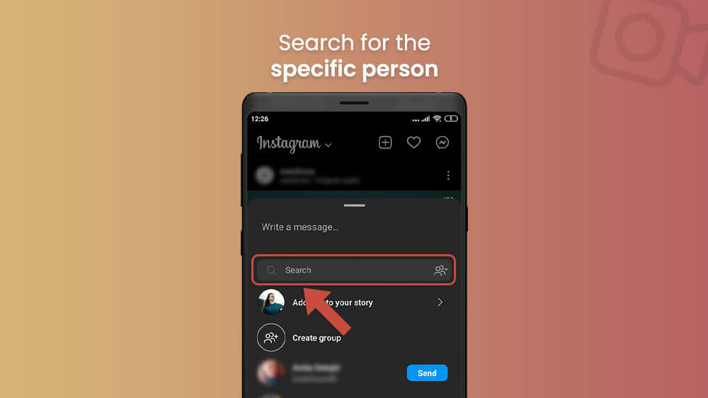 8. Search for the person