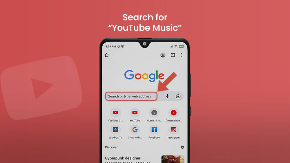 Search for YouTube Music