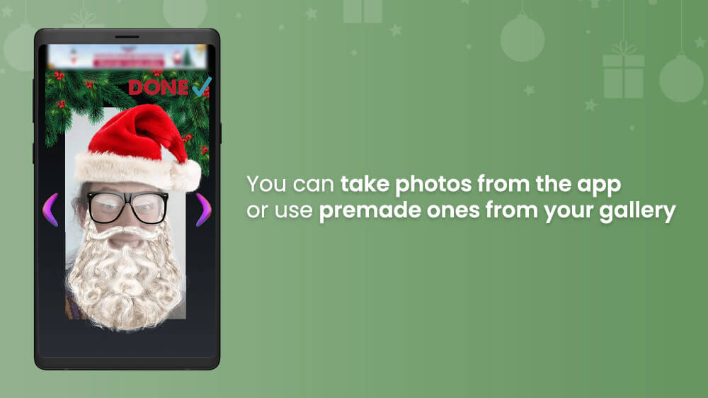 31. Take photos from the Christmas Photo Booth App