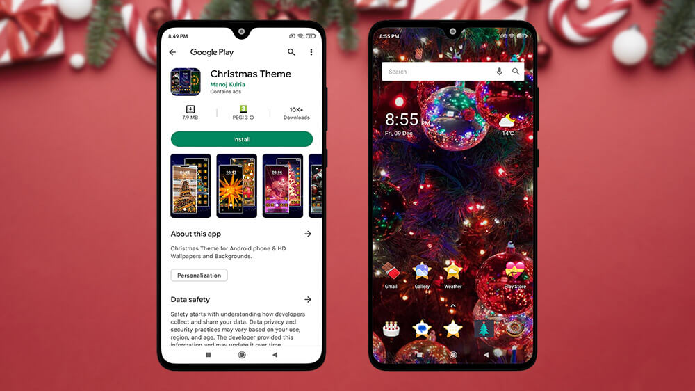 Christmas Theme App