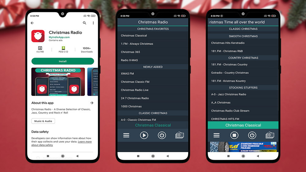 Christmas Radio App