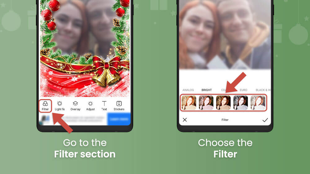6. Choose the photo filter