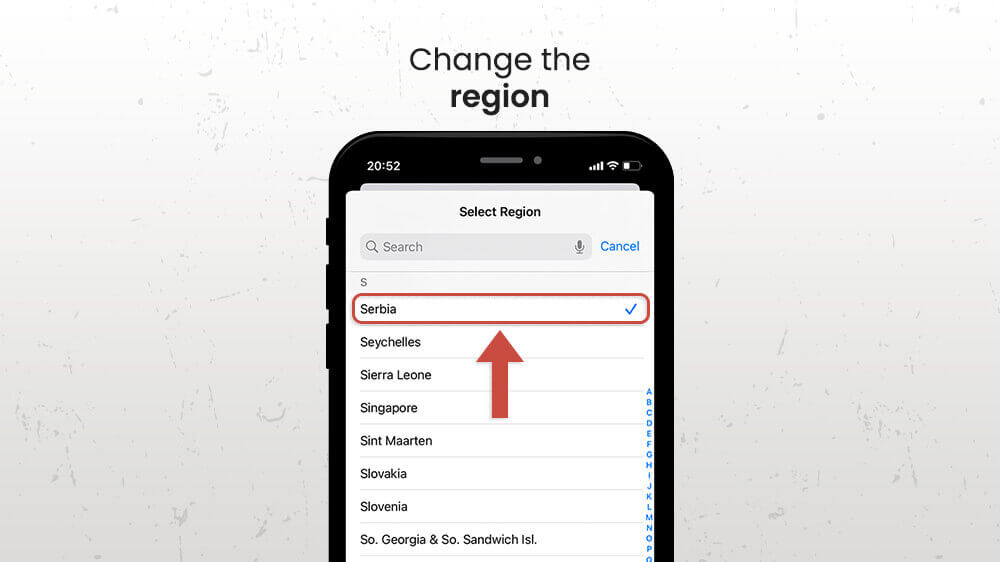 9. Change the Region on iPhone