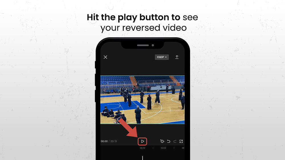 See reversed video in CapCut iPhone